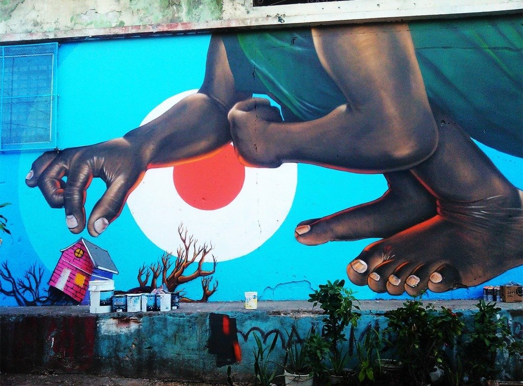 Santa Bárbara Se llena de arte en las calles